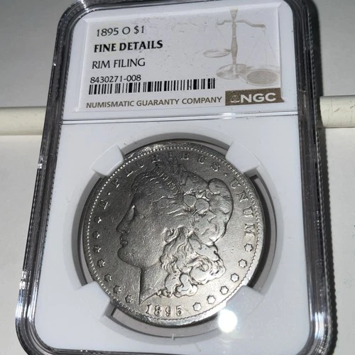 1895 O Morgan Silver Dollar NGC Graded Fine Details