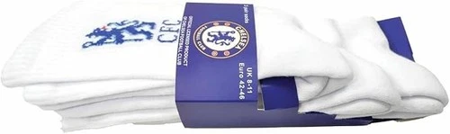 1X 3PK Chelsea FC Sports Socks White/Blue Adult UK 8-11 - NEW UK STOCK