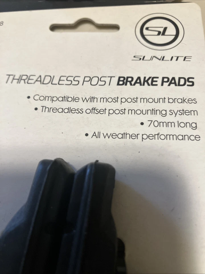 Pastillas de freno poste sin rosca SunLite negras NUEVO lote de 6 Foto 2 de 3