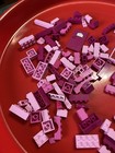 Lego lot of 132 various pieces in shades of pink — photo 2