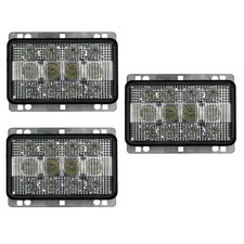 Re256444 Three (3) Rectangle Led Headlights Al152329 For John Deere Tractors Al1