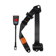 Securon-Gurt vorne schwarz 4-Punkt 30 cm - mit Aufrollmechanismus