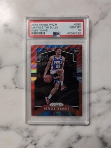 Matisse Thybulle Ruby Wave RC PSA 10 2019-20 Panini Prizm  