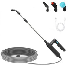 Electric Battery Sprayer Wand with 26.5FT Hose, 3 Nozzles for Lawn  Garden