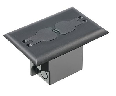 Industries FLBRF101BL-1 Retrofit Electrical Floor Box with Flip Lids for Exis...