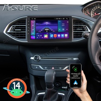 Für PEUGEOT 308 II T9 2013-2021 Android 14 Autoradio CarPlay GPS Navi 2+64G RDS