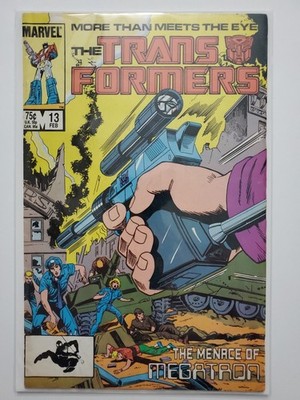 Transformers #13 1st App Joey Slick Marvel Comics Copper Age 1985 Megatron