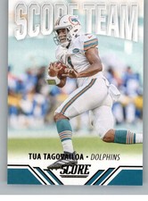 2021 SCORE SCORE TEAM #21 TUA TAGOVAILOA MIAMI DOLPHINS FOOTBALL
