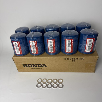 #ad Genuine OEM Honda Acura Engine Oil Filter 10pcs. 15400 PLM A02 with gaskets $45.99