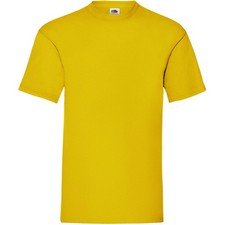 Fruit Of The Loom Mens Womens T Shirts 100% Cotton Plain Short Sleeve Tee Shirt