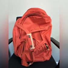 Delsey Orange Large Duffle Bag Tote Weekender Gym Sports