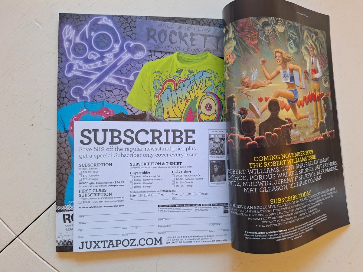 Rare Juxtapoz Oct. 2009 #105 Limited Cover Ver. Pushead 15th