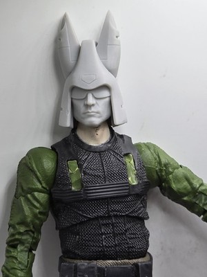 3d Print CYCLONE SEEKER AIR VIPER HEAD  1:10 7'' SELECT DC MULTIVERSE SCALE