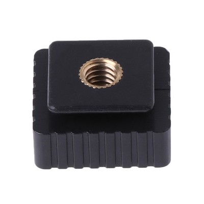 Hot Shoe Mount Adapter To 1/4'' Screw for Head Thread For Studio Light Stand
