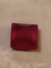 NATURAL EARTH MINED CERTIFIED GEM TESTED HEATED RED SQUARE CUT RUBY 16.45 CTS. — photo 5