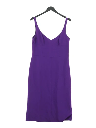 Moschino Vestito Donna Midi M Viola Rayon Con Altro A Line