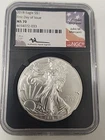 2018 $1 AMERICAN SILVER EAGLE DOLLAR NGC MS70 FIRST DAY OF ISSUEJOHN M. MERCANTI