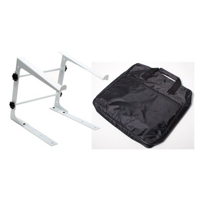Fame Audio LS-1 SNOW, Laptop Stand Set, Weiß, DJ Equipment, inklusive Tasche