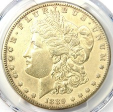 1889-CC Morgan Silver Dollar $1 Carson City Coin - Certified PCGS AU Details