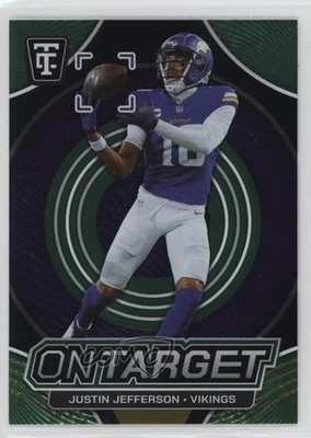 2024 Totally Certified On Target Mirror Neon Green /299 Justin Jefferson 1k61