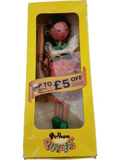 Pelham Puppets Gypsy Marionette Doll in Box Used Condition