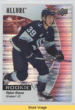 2023-24 Upper Deck Allure Rookies Red Rainbow Ryker Evans #149 READ 8tn