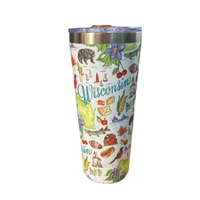 Boston International  22 Ounce Stainless Steel Travel Tumbler- Wisconsin