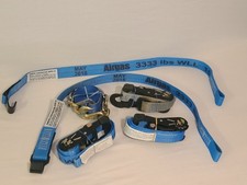 Blue Cargo Tie-Down Ratchet Straps HEAVY DUTY J-Hook 3333 lbs Kemper Corp AIRGAS