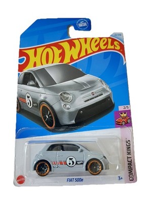 FIAT 500e Hot Wheels 2024 Compact Kings 2/5 #22 Gray Diecast Car Toy Collectors