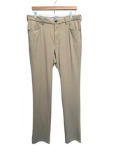 johnnie-O Momentum Stretch Knit Performance Pants Golf Light khaki 34 X 34 NWOT