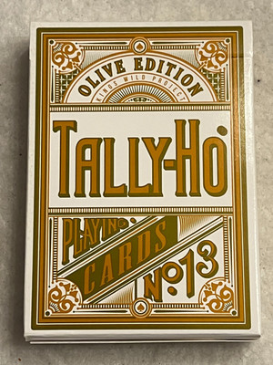 Tally Ho Olive Player's Edition - Playing Cards - Opened -Kings Wild