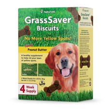 NaturVet GrassSaver Dog Supplement Get Rid of Yellow Lawn Spots Biscuits 11 oz