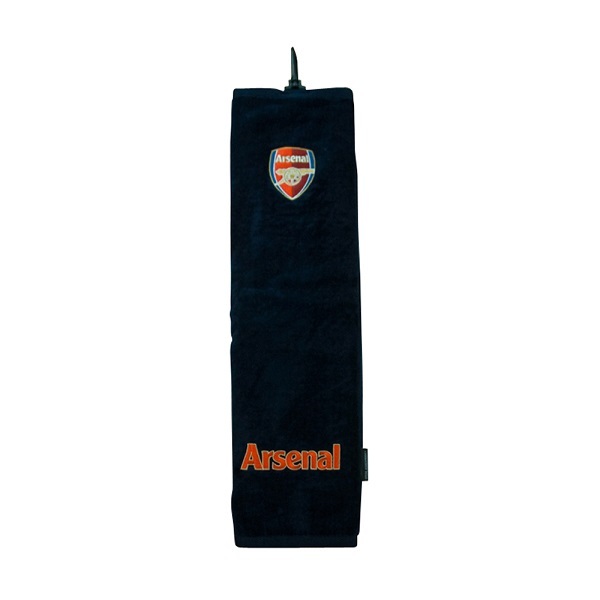 Arsenal FC Trifold Golf Bag Golfers Towel With Clip NV for sale online