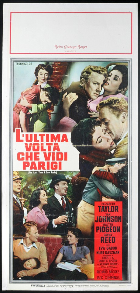 Locandina di L'ultima volta che vidi Parigi (1954)