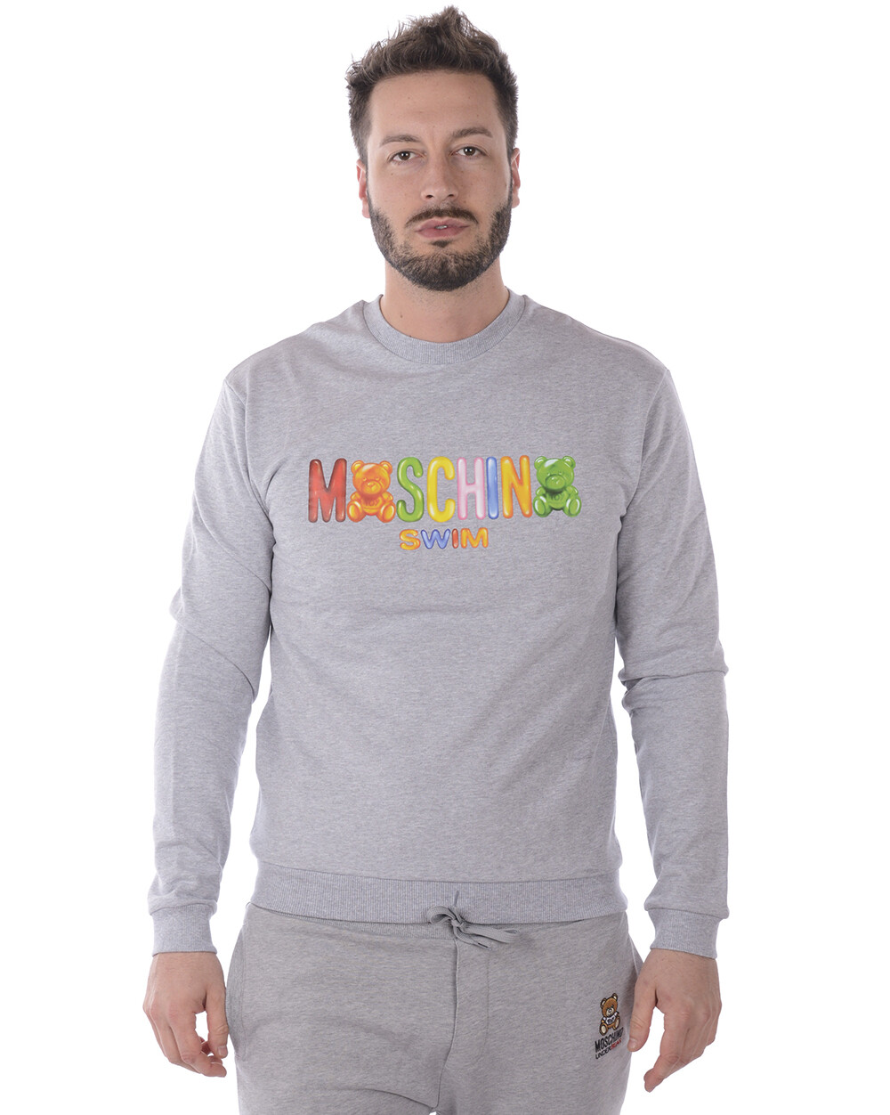Moschino Swim Sweatshirt Hoodie Cotton Man Grey A1701 2318 489 Sz M MAKE OFFER 44690₽