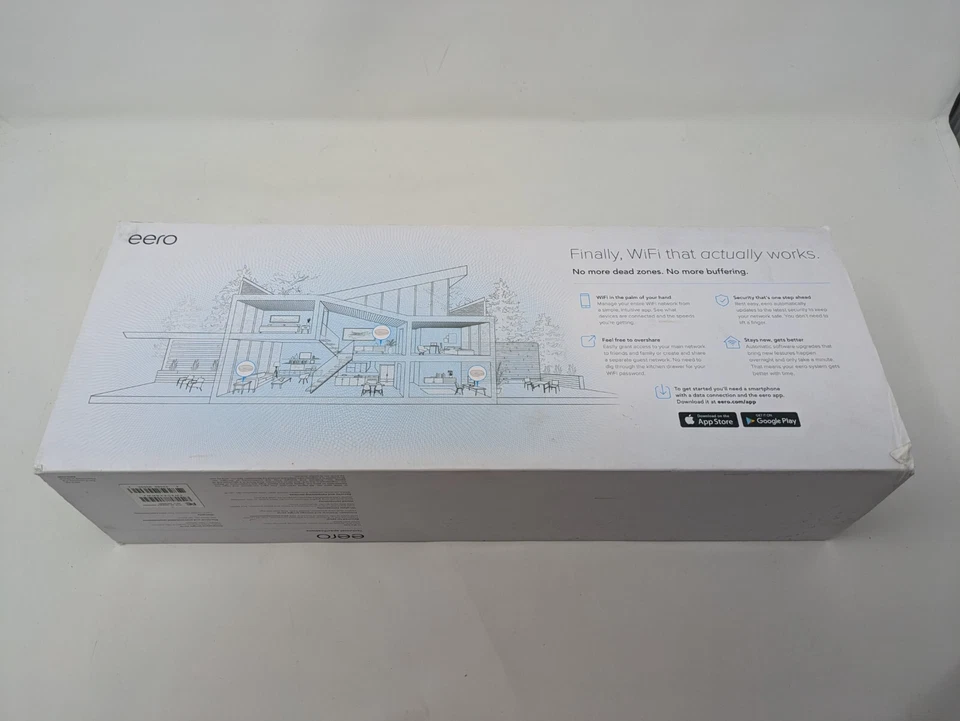 Eero A010301 AC Whole Home Wi-Fi System 3-Pack White Access Points A010001 - Image 2 of 4