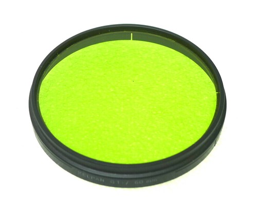 60mm Slip-On / Push- On Kelpan (Linhof) G1 Filter - GREEN Contrast - NEW - Picture 4 of 5