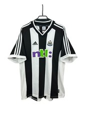 Newcastle Home football shirt 2001 Soccer Jersey Adidas Mens Trikot Size L