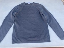 Men s Lacoste Vintage Washed Crew Neck Pullover Long Sleeve Gray Sweater Size 3