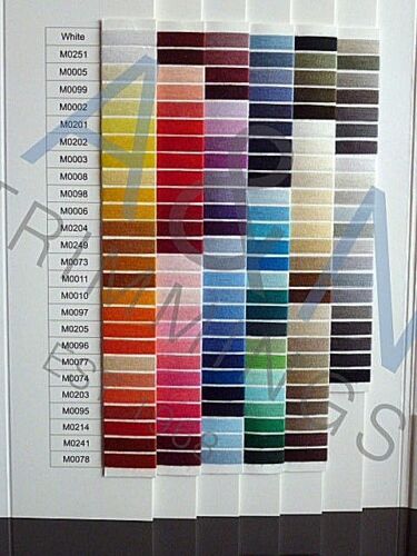 COATS MOON TKT120 BOX OF 10*1000 YARD REELS COLOURS SPUN POLYESTER SEWING THREAD - Picture 4 of 80