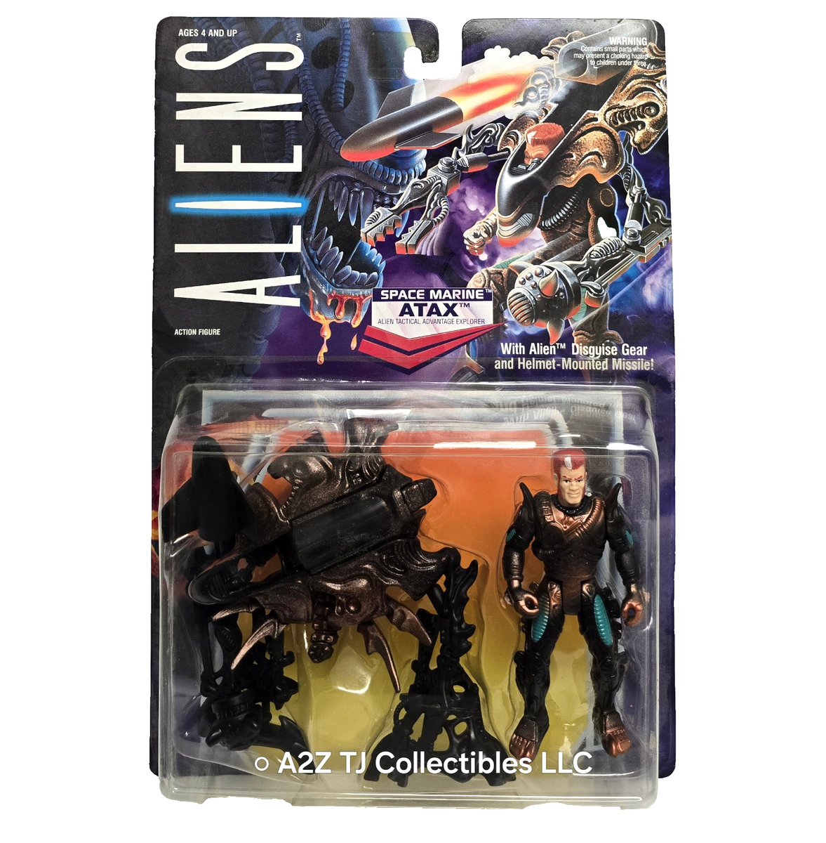 Kenner ALIENS Space Marine Atax Alien Disguise Gear 1992