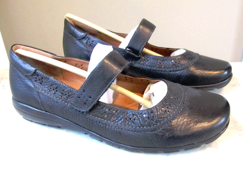 NIB EASY SPIRIT Women's Size 9 AZIZAS Black Mary Janes Strap Shoes NEW
