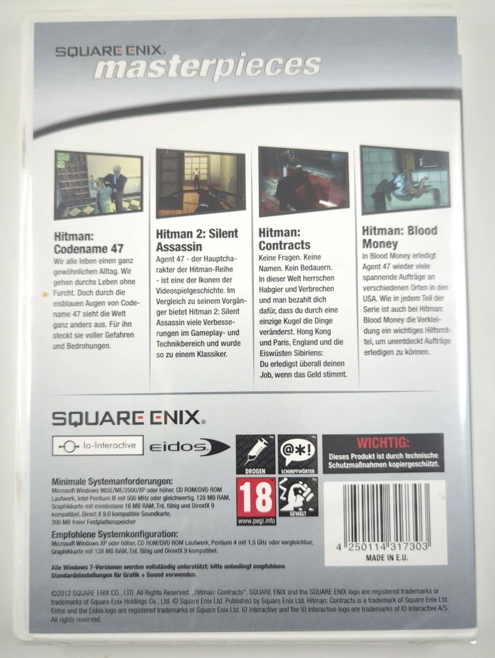 Hitman Quadrology (PC DVD) Neu, B-Ware - Square Enix Masterpieces - Bild 2 von 4
