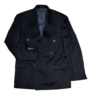 Yves Saint Laurent ブラックスーツ 美品 YVES SAINT LAURENT Men Black Suit Size 52 Pour Homme New Wool