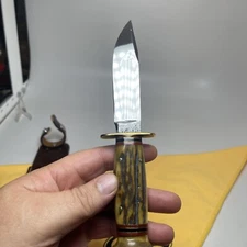 1921-22 Marble's Knife Stag Handles Pommel Large very Nice