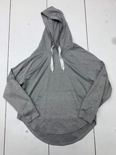 Womens Grey Pullover Hoodie Size Medium