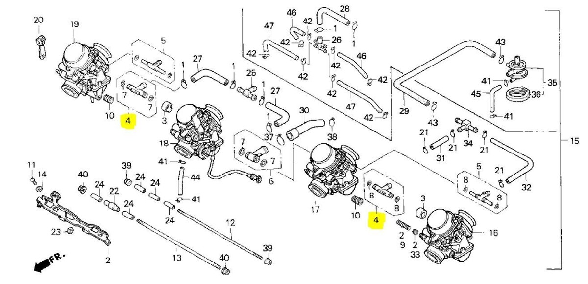 INTEGRA パーツリスト 2冊セット 2 Pack Honda Joint Set 16024-MZ2-E00 OEM CBR600F 1 2 3 4