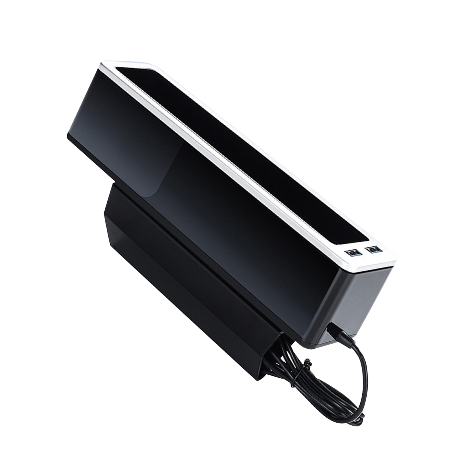 Car Seat Gap Organizer Holder With USB Charging Ports Auto Seat Gap Storage Box