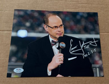 ERNIE JOHNSON SIGNED NBA TNT BASKETBALL 8X10 PHOTO PSA/DNA COA AUTHENTIC #3