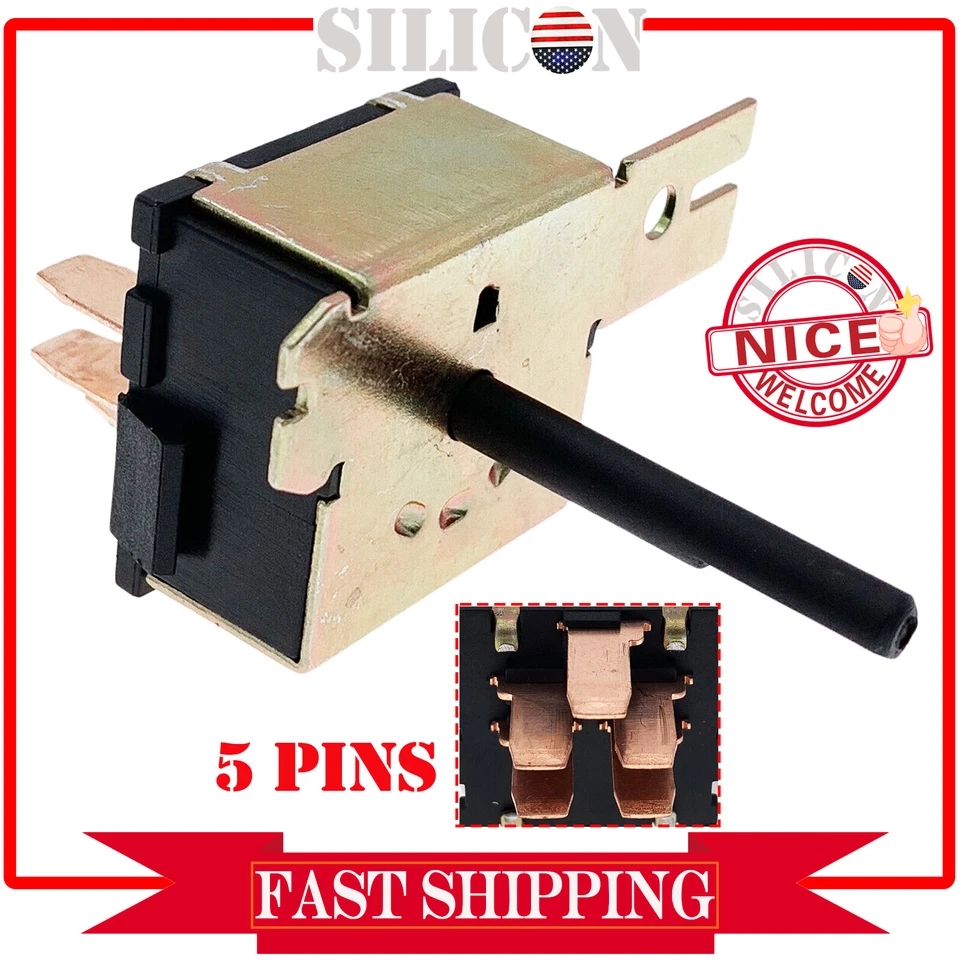 Переключатель управления вентилятором нагреватель переменного тока для 1997-2004 Jeep TJ Wrangler 2,4 л 2,5 л 4,0 л - Изображение 2 из 4